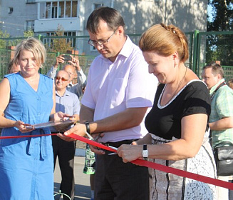 Людмила Берлина приняла участие в открытии «Аллеи спортивной славы» в Шелехове